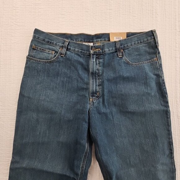 Carhartt Holter Jeans Men's 40x32 Relaxed Straight Leg Blue Stretch NWT BD1483-M - Picture 3 of 16